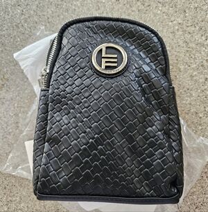 NWT London Fog Woven Sling Bag